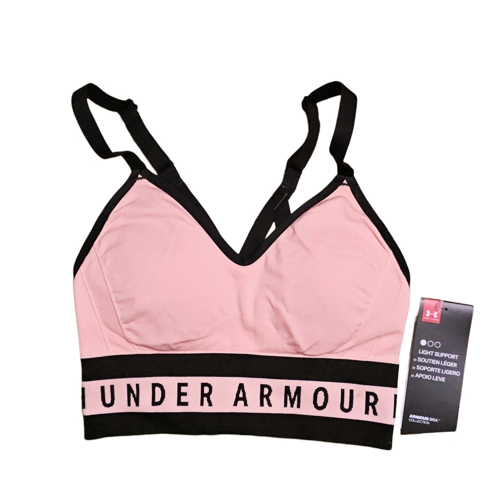 UNDER ARMOUR UA Seamless Longline Sports Bra Womens XS